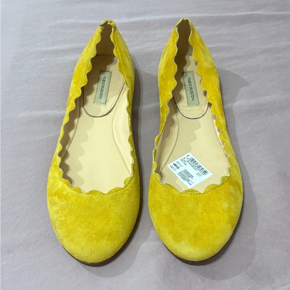 Suede Fabio Rusconi scalloped Ballet flats - Picture 10 of 13